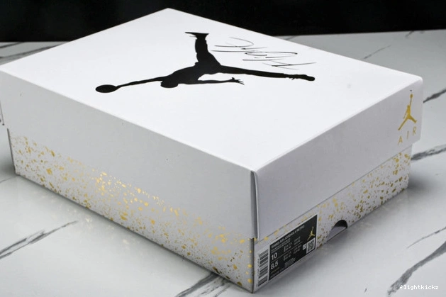 Metallic Gold Jordan AQ9129-170 4 Retro 0716